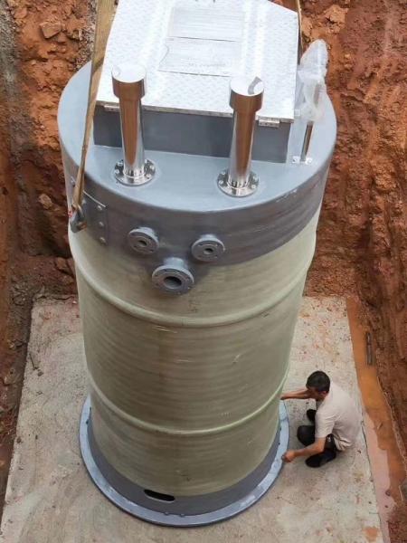 果洛州峨眉山一体化提升泵安装